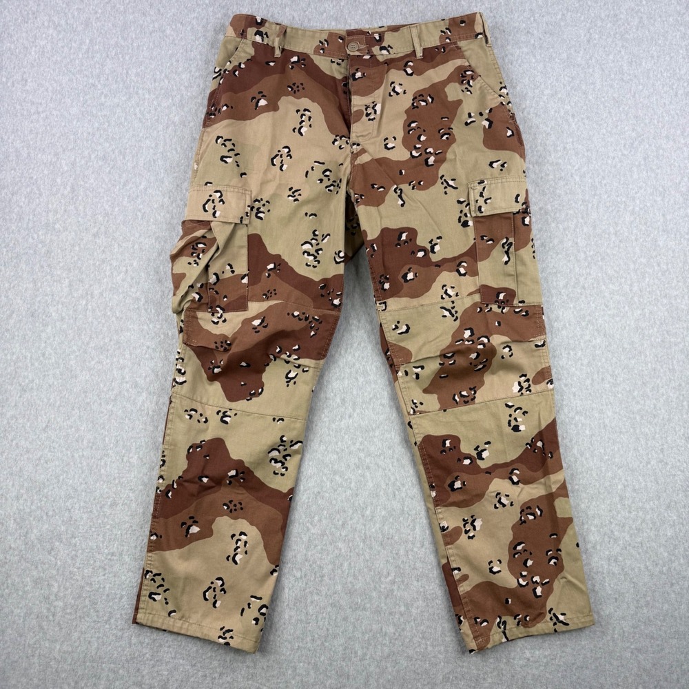 Rothco Pants Mens Large Regular Desert Camo Chocolate Chip Camo BDU Cargo